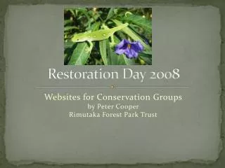 Restoration Day 2008
