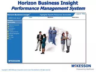 Horizon Business Insight Performance Management System