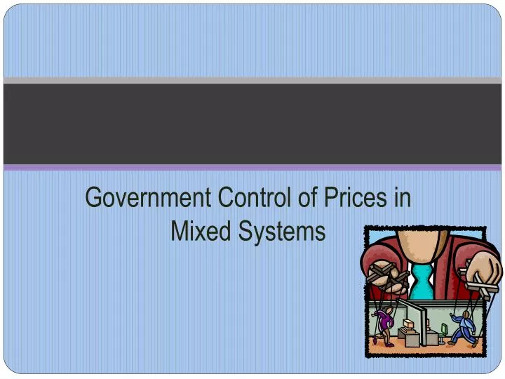 government control of prices in mixed systems