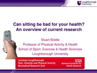 Can sitting be bad for your health? An overview of current research