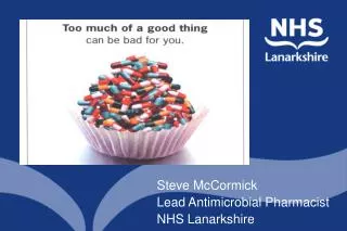 Steve McCormick Lead Antimicrobial Pharmacist NHS Lanarkshire