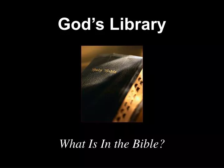god s library