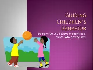 guiding children s behavior