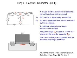 Single Electron Transistor (SET)