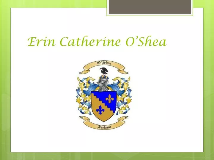 erin catherine o shea