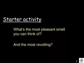 Starter activity