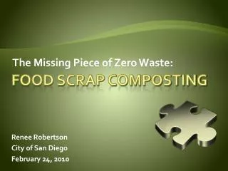Food Scrap Composting