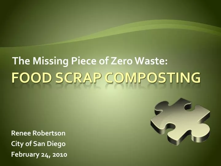 the missing piece of zero waste