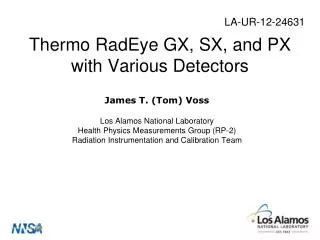 Thermo RadEye GX, SX, and PX with Various Detectors