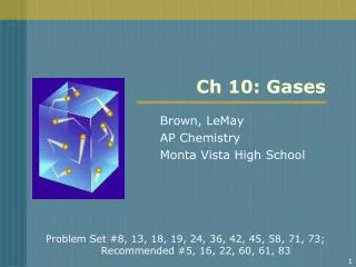 Ch 10: Gases