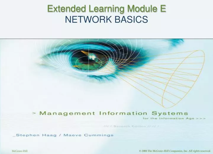 extended learning module e network basics