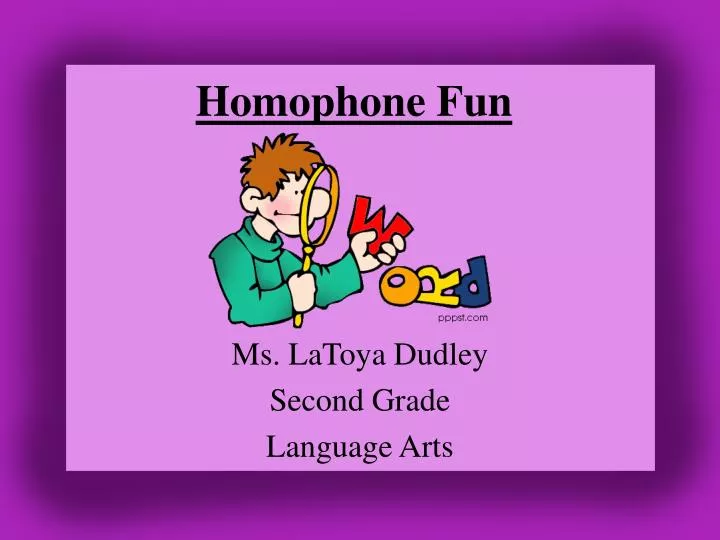 homophone fun