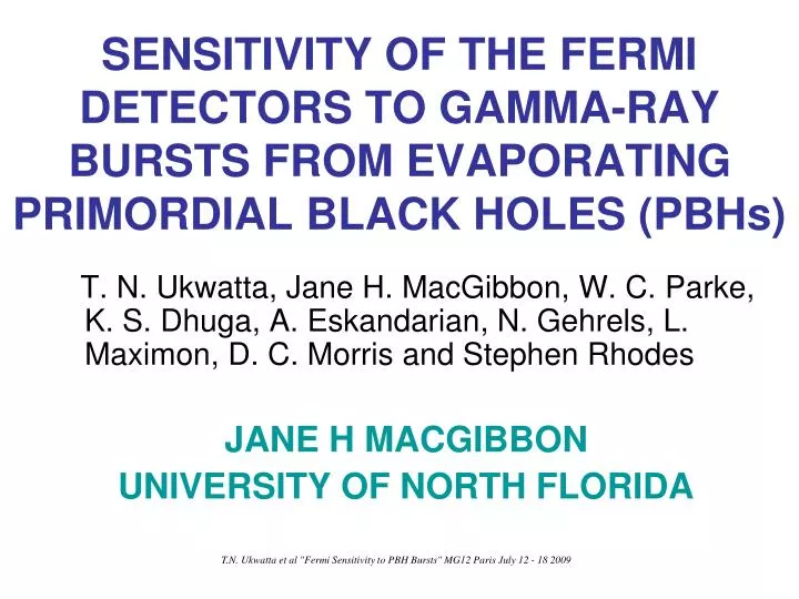 sensitivity of the fermi detectors to gamma ray bursts from evaporating primordial black holes pbhs