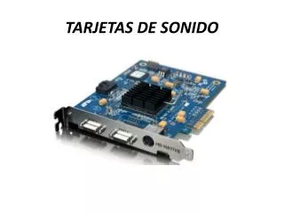 tarjetas de sonido