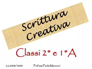 scrittura creativa