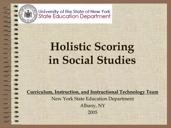 holistic scoring in social studies