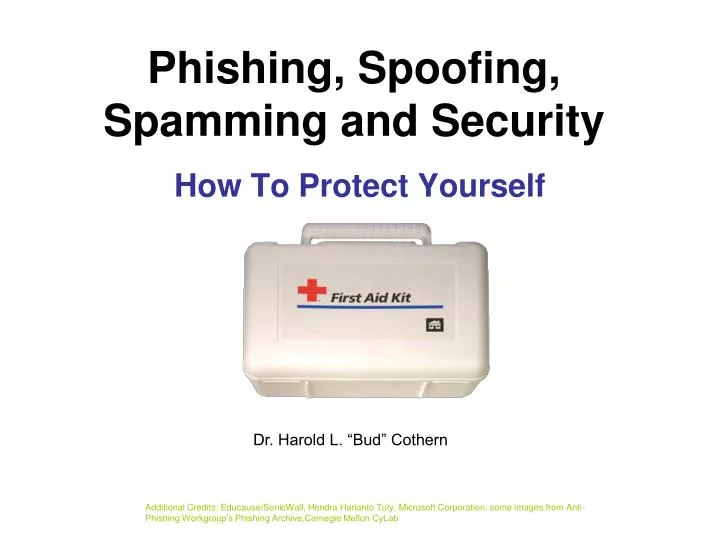 phishing spoofing spamming and security