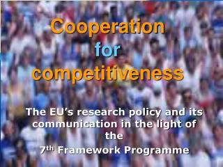 Cooperation for competitiveness