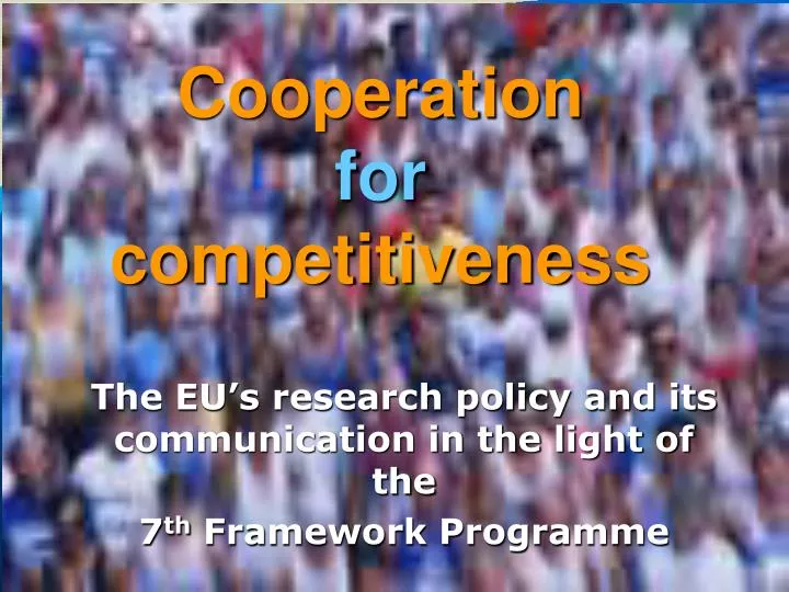 cooperation for competitiveness
