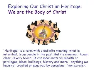 'Heritage' is a term with a definite meaning: what is
