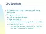 CPU Scheduling Strategies for Efficient Process Management - slide 1