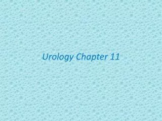 Urology Chapter 11