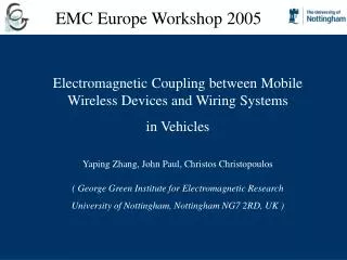 Electromagnetic Coupling between Mobile Wireless Devices and Wiring Systems in Vehicles