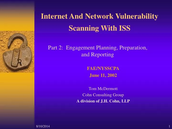 internet and network vulnerability scanning with iss