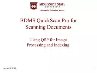 BDMS QuickScan Pro for Scanning Documents