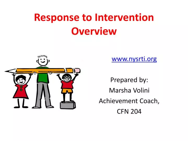 response to intervention overview