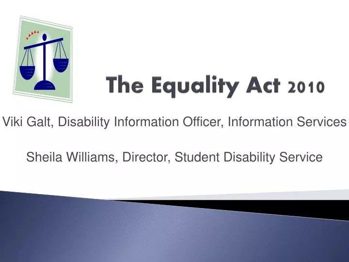 the equality act 2010