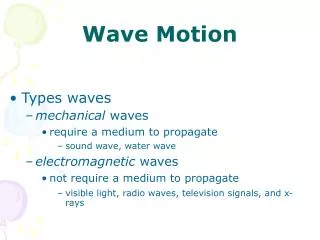 Wave Motion