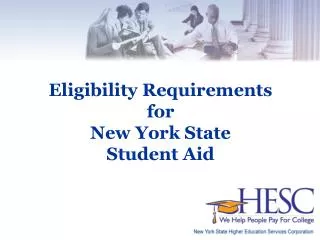 Eligibility Requirements for New York State Student Aid