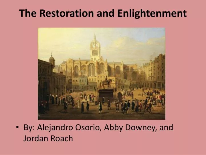 the restoration and enlightenment