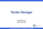 Tender Manager - slide 1