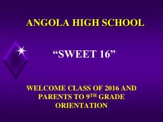 ANGOLA HIGH SCHOOL