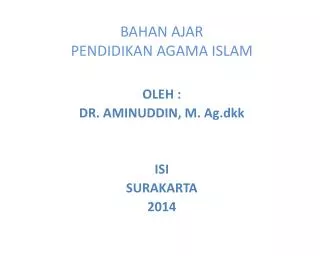 bahan ajar pendidikan agama islam