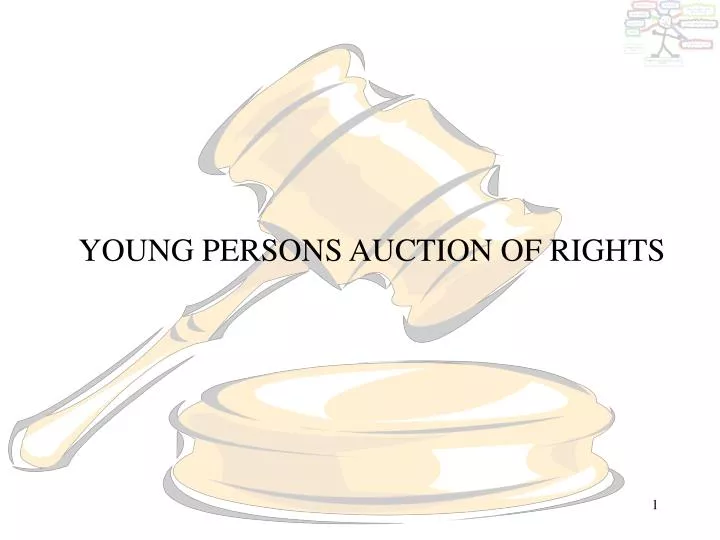 young persons auction of rights
