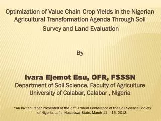 What is the Nigerian Agricultural Transformation Agenda?