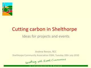 Cutting carbon in Shelthorpe
