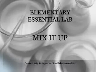Elementary Essential Lab MIX IT UP