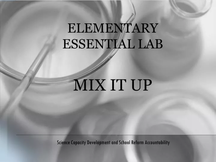 elementary essential lab mix it up