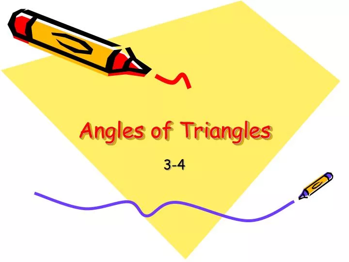 angles of triangles