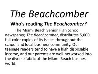 The Beachcomber