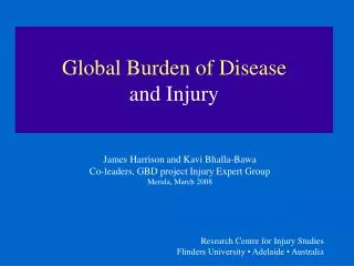 Global Burden of Disease and Injury