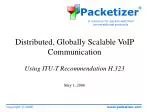 Scalable VoIP Communication Using ITU-T Recommendation H.323 for Global Networking - slide 1