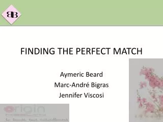 FINDING THE PERFECT MATCH