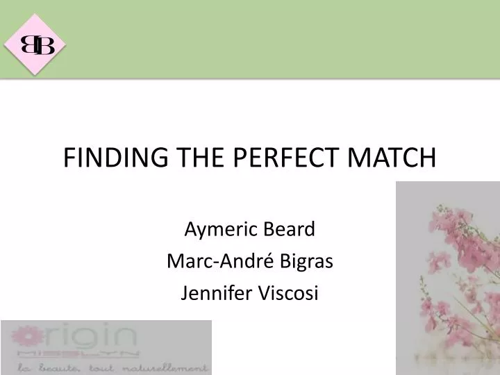 finding the perfect match