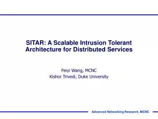 SITAR: A Scalable Intrusion Tolerant Architecture for Distributed Services