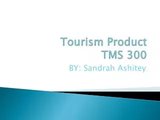 Tourism Product TMS 300